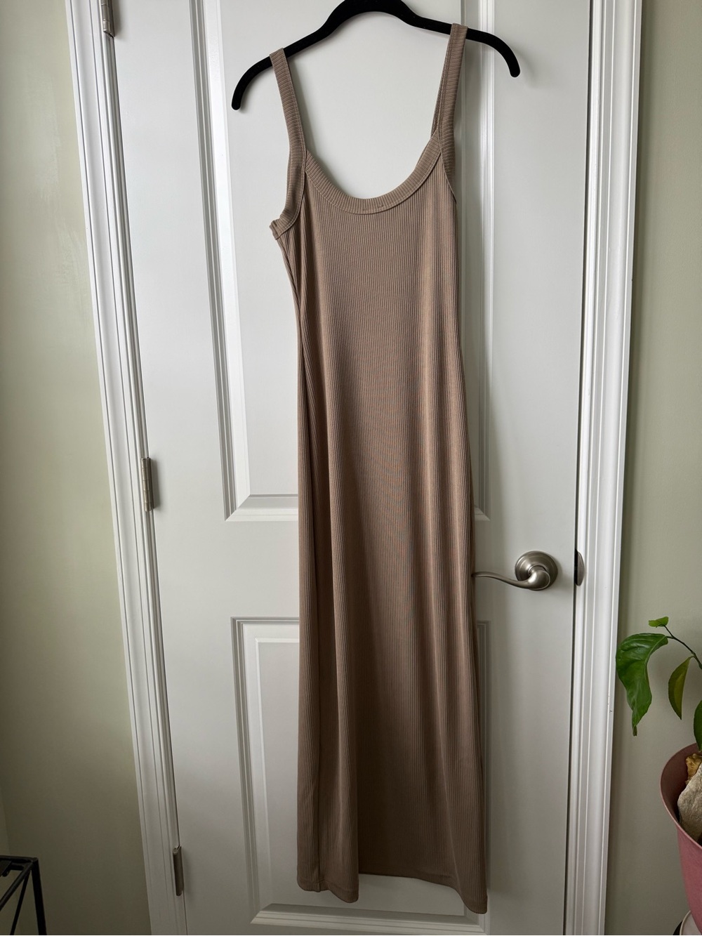 Princess Polly Montwood Ribbed Maxi Dress in Beige - Picture 3 of 4